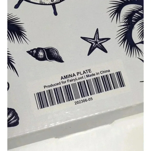 Fairyloot Exclusive The Adventures of Amina al-Sirafi Ceramic Plate Nautical NEW - Picture 3 of 6